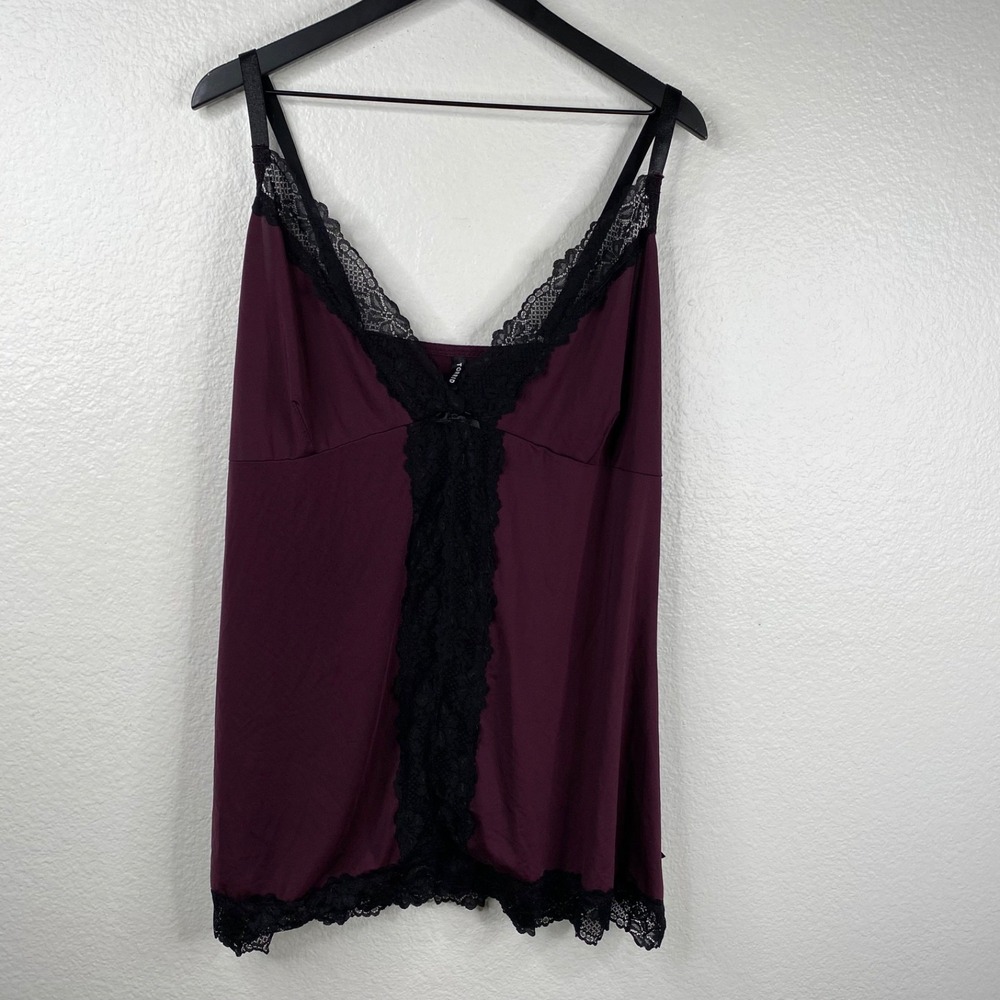 Torrid Women's Nightie Lingerie Purple Sz 3 Babydoll Lace Fairy Grunge Romantic